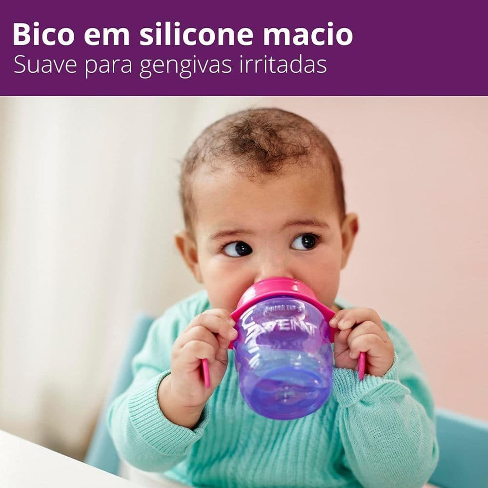 Philips Avent Spout Cup SCF551/03  (6m+) 200ml - Purple - Thumbnail 2
