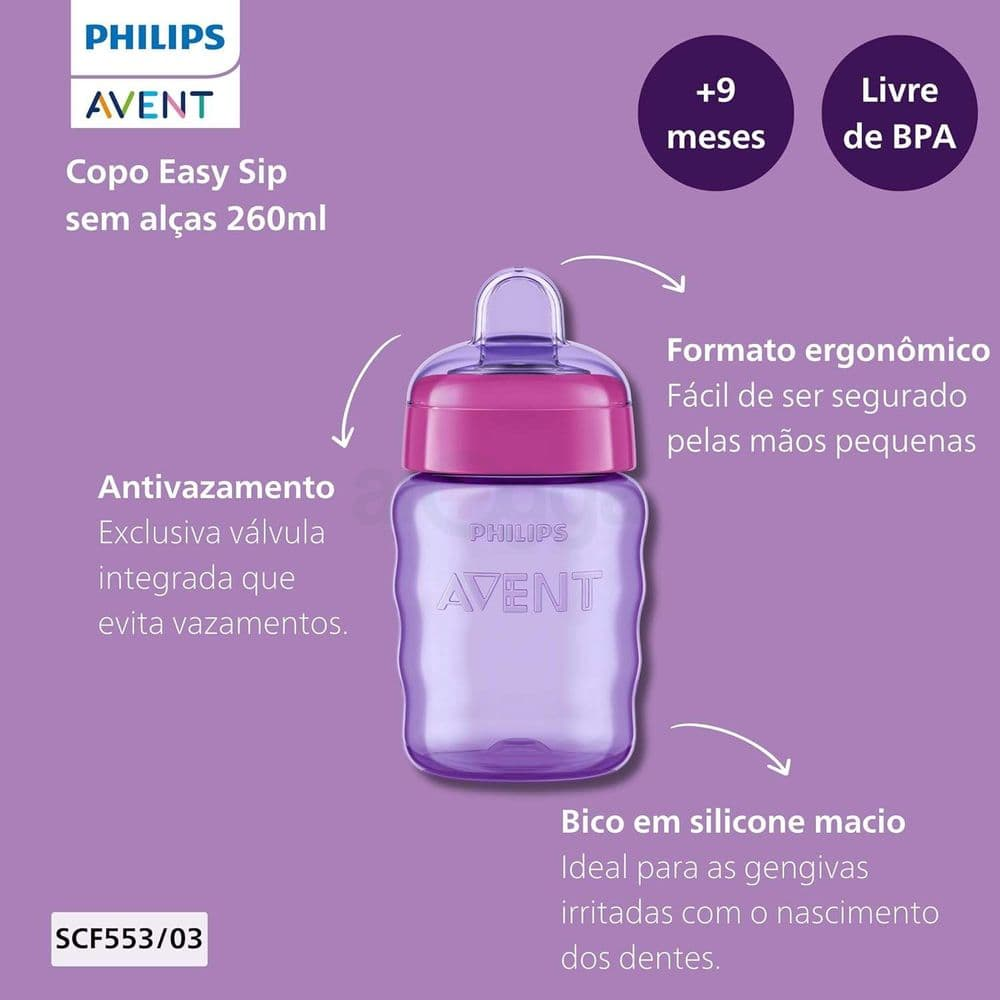 Philips Avent  SCF 553/03  Easy Sip Spout Cup 260ml - Thumbnail 3