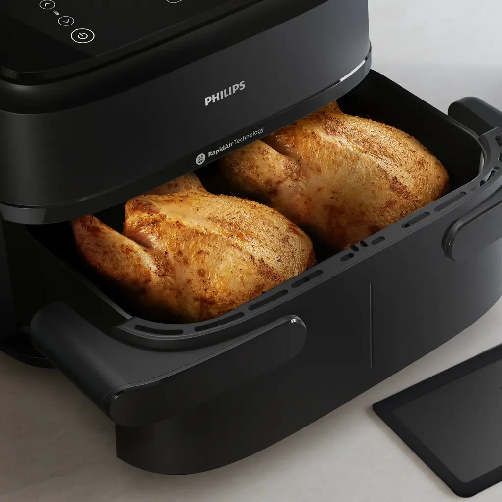 Philips NA150/09 Airfryer 1000 Series Dual Basket -Black-2450 Watts - Thumbnail 5