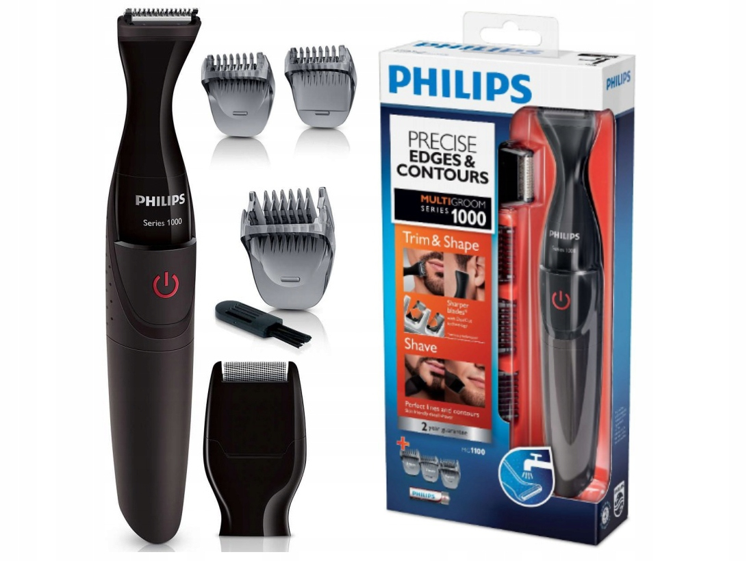 Philips 1100 Multi-Groom Ultra Precise Beard Styler Nose and Ear Trimmer (MG1100/16)–Black - Thumbnail 6