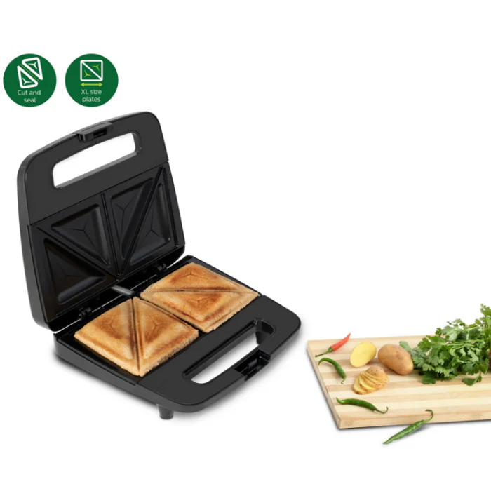 Philips HD2288/00 XL Sized Sandwich Maker Black with Metallic Finish - Thumbnail 3