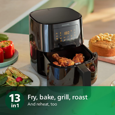 Philips Air Fryer HD9255/90 Digital 5000 Series Connected Smart – 4.1Ltr, Wi-Fi Enabled, 13-in-1 Cooking Functions - Thumbnail 3