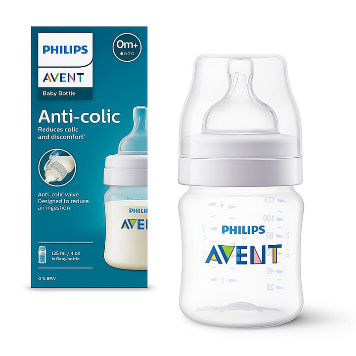 Philips Avent Anti- SCY100/10 Colic Plastic Baby Feeding Bottle |125ml - Pack of 1 | Anti - Colic | - Thumbnail 5