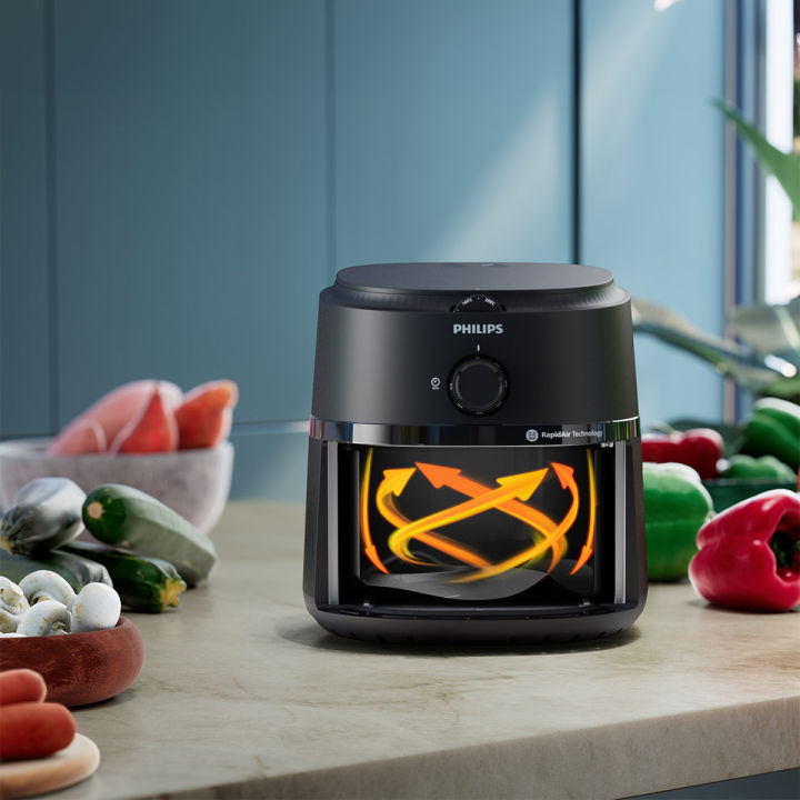 Philips Air Fryer NA110 – 3.2L, 1300W Black - Thumbnail 4