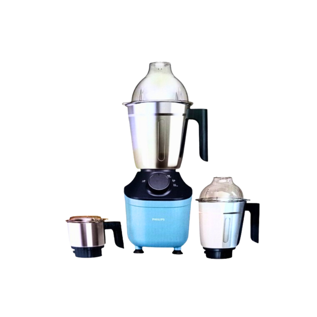 Philips 800 Watt Powerful Motor Mixer Grinder | MicroGrind Technology | Blue| HL7773/01 - Thumbnail 2