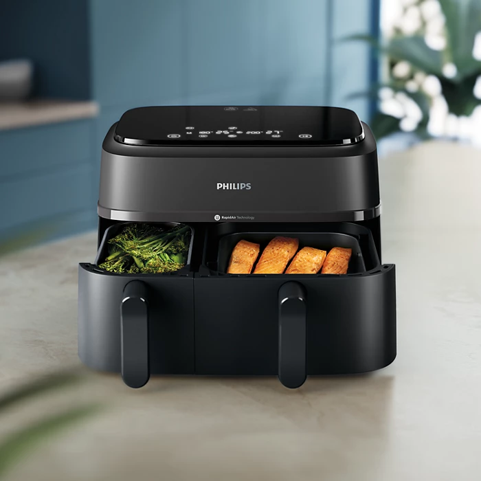 Philips Airfryer NA350/00 – Dual Drawer, 9.5 Qt (9L) Capacity - Thumbnail 5
