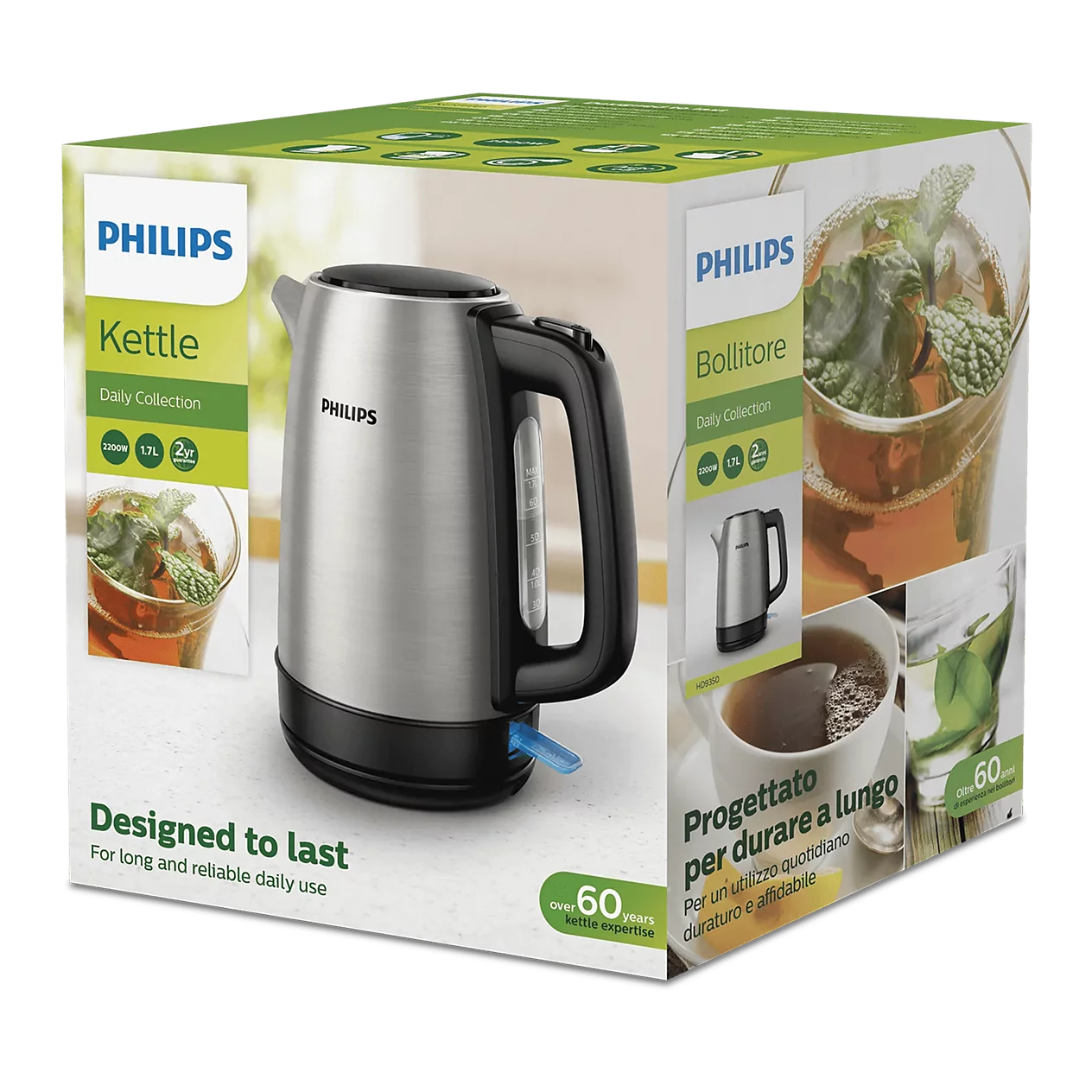 Philips Metal Kettle HD9350|1.7L Capacity|2 Years Official Warranty - Thumbnail 4