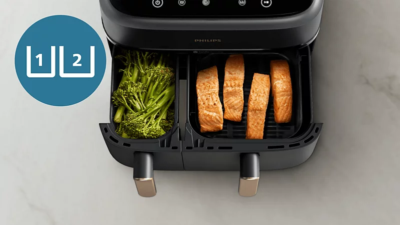 Philips NA352/00  Airfryer 3000 Series Dual Basket | 9 Liters | - Thumbnail 3