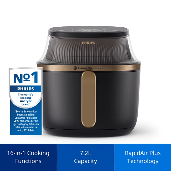 Philips Airfryer 3000 Series NA332 – 6.2L Large Capacity, 16 Functions, RapidAir Plus Technology - Thumbnail 4