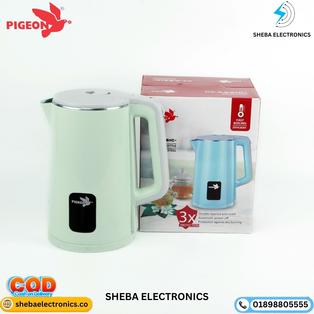 Pigeon Classic Plus - Model PG-02 Electric Kettle Stainless Steel 1.8 Ltr - Thumbnail 6