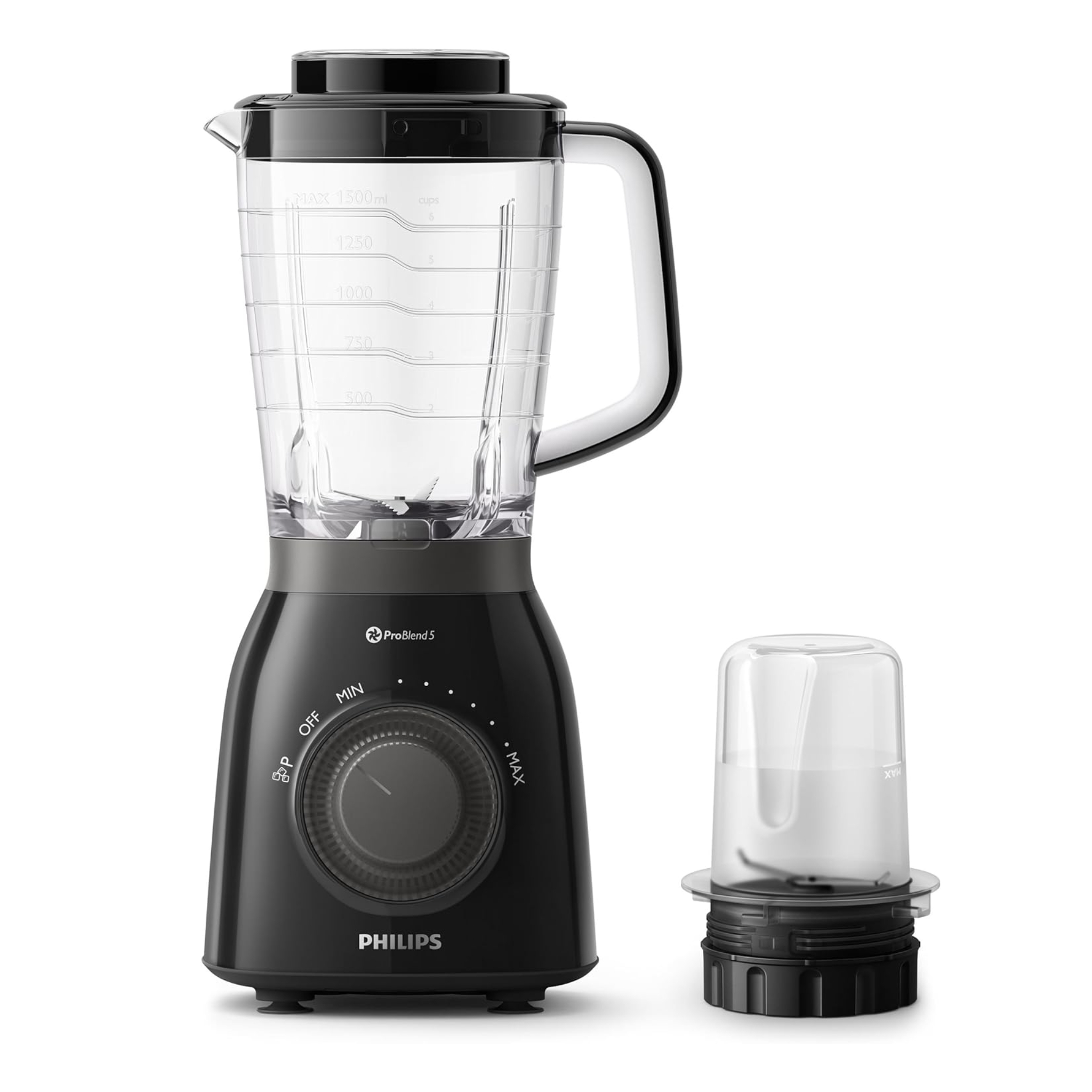 Philips Viva Collection Blender HR2157 – 600W | ProBlend 5 | 2L Tritan Jar