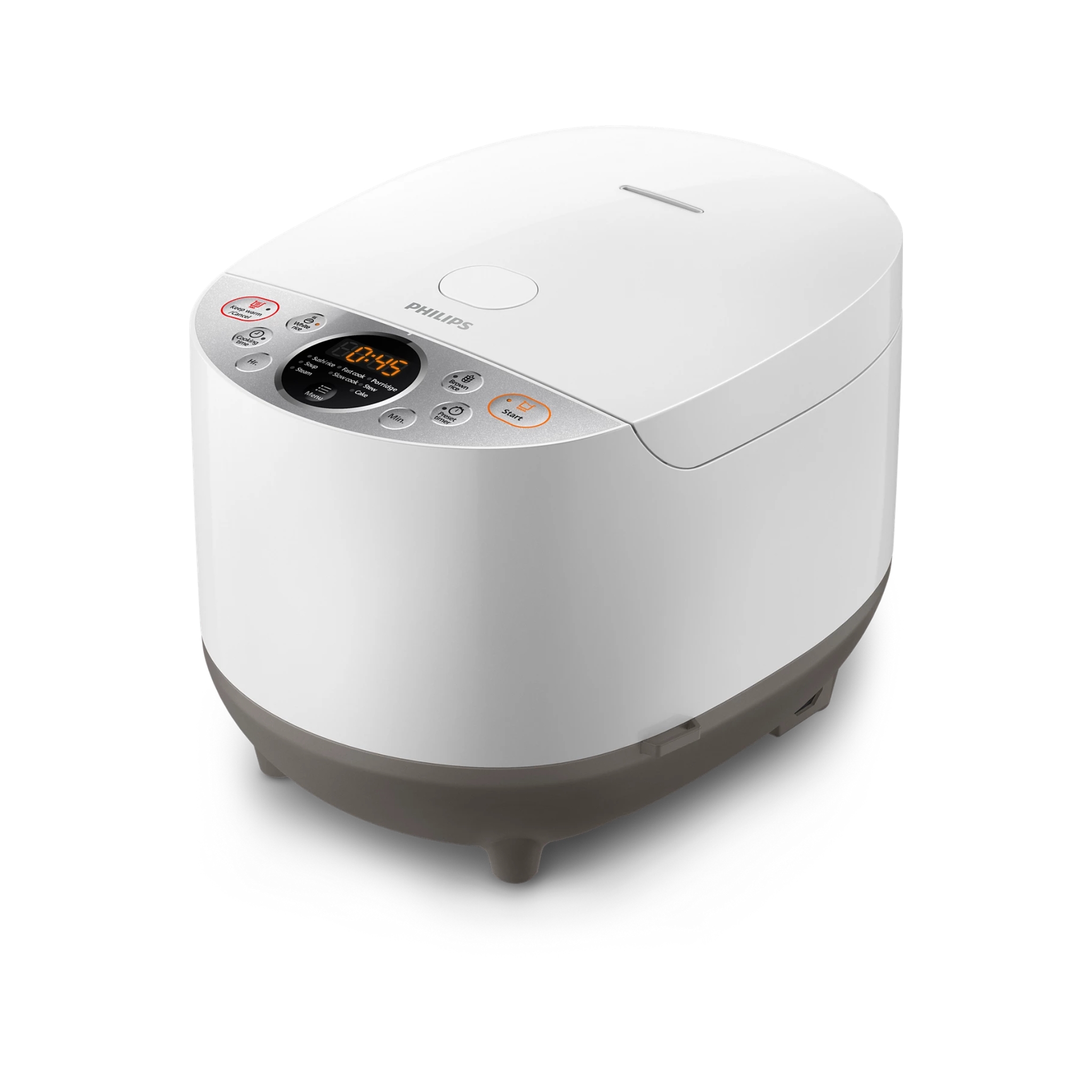 Philips Digital Rice Cooker HD4515 – 1.8L | Smart 3D Heating | Bakuhanseki Inner Pot | 8 Cooking Menus