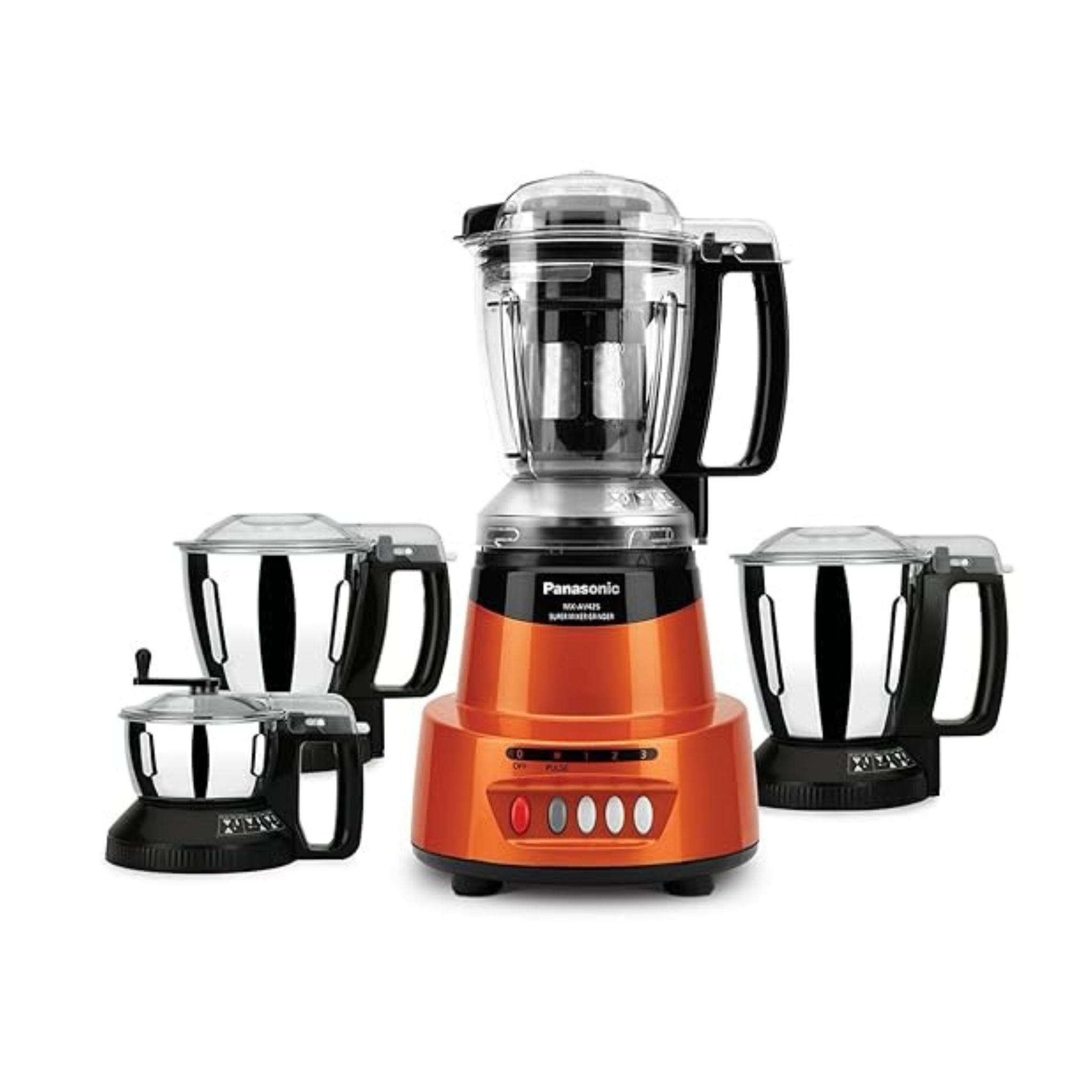 Panasonic Mixer Grinder MX-AV425-Rustic Red 4 Jar & 1500W