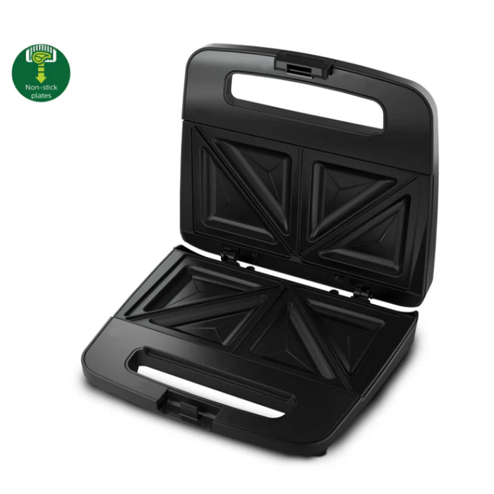 Philips HD2288/00 XL Sized Sandwich Maker Black with Metallic Finish