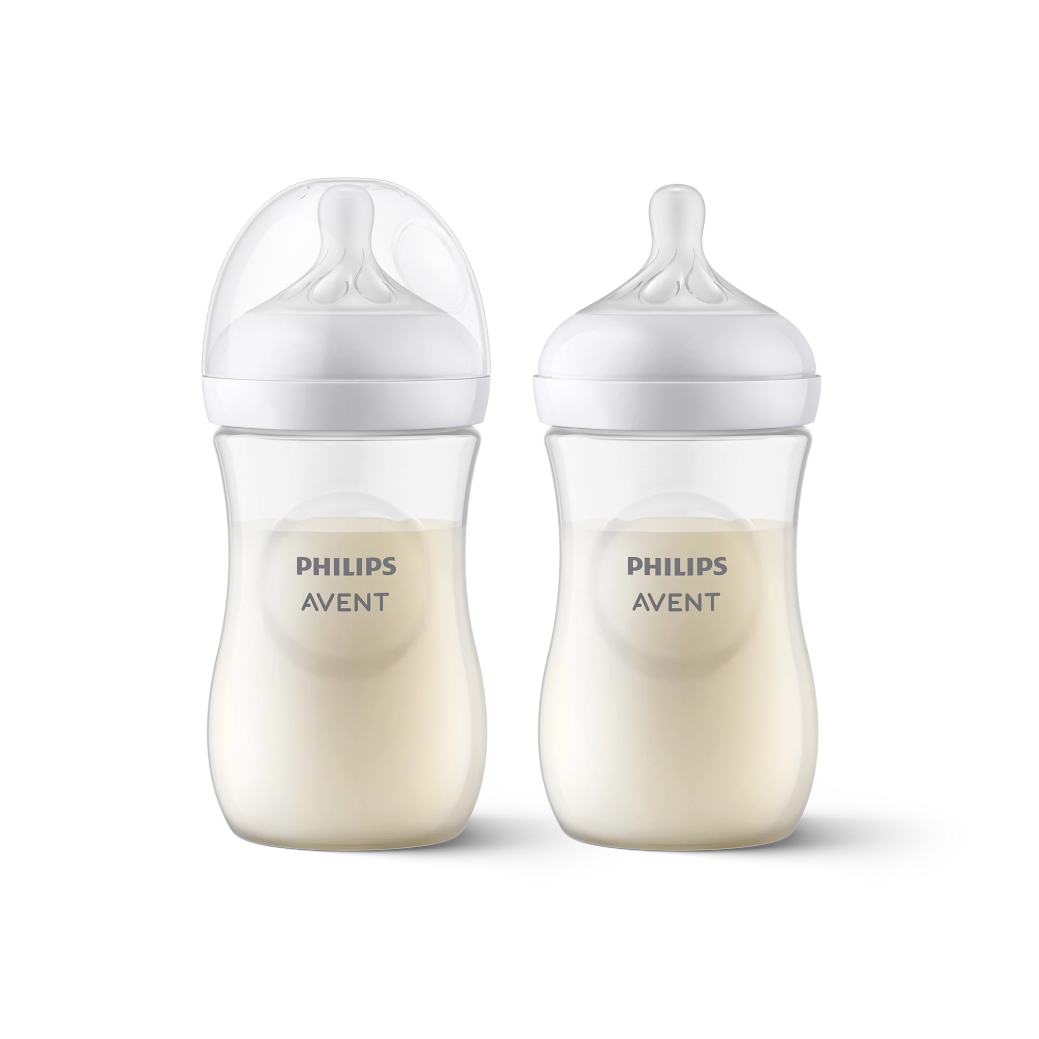 Philips Avent Natural White Feeding Bottle 2 pc Set (1m+) - 260 ml (Model- SCY903/02)